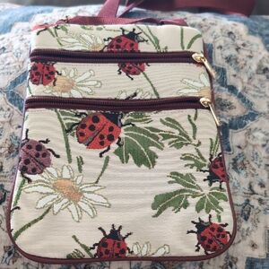 Ladybug Brocade Crossbody bag